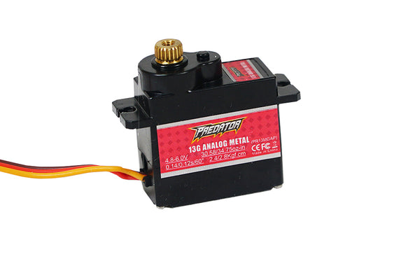 Common Parts - Predator 13g analog metal gear servo reverse with 300mm wire box version