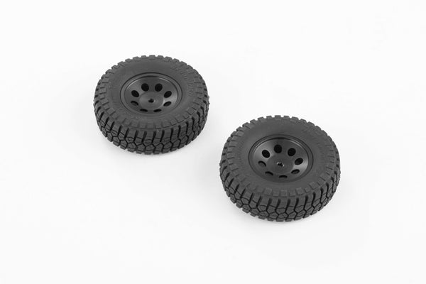 1:24 2.5 INCHES WHEEL WITH ALUMINUM RIM / 1 PAIR