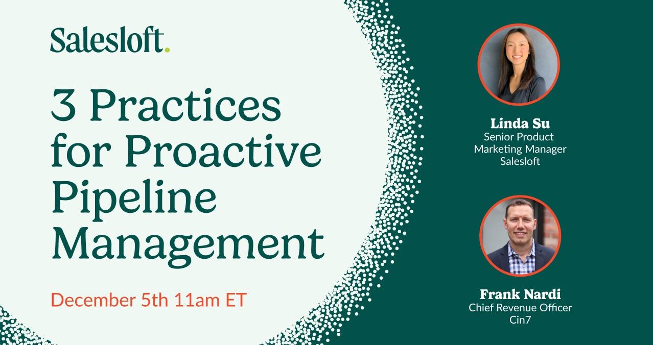 Proactive Pipeline Management Webinar Header
